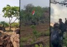 कर्रेगुट्टा की पहाड़ियों पर लहराया तिरंगा.5000 फीट ऊंचाई पर नक्सलियों को खदेडकर एक हिस्से पर फोर्स का कब्जा