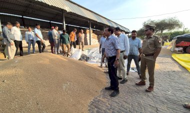 मंडी में गेहूं क्रय केंद्रों का डीएम ने किया निरीक्षण,सरकारी दर से कम में न हो खरीद 