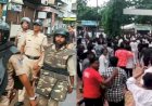 गणेश सवारी में लव जिहाद की झांकी पर फेंके पत्थर:उज्जैन के महिदपुर में तनाव; पुलिस ने हल्का बल प्रयोग कर भीड़ को खदेड़ा