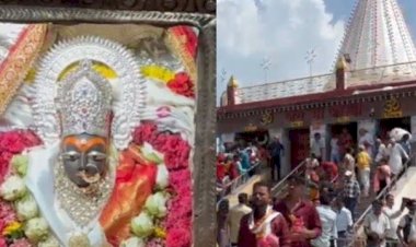 मैहर मंदिर’ में पुजारी ने गायब किया चांदी का छत्र-मुकुट : चोरी का खुलासा:दानदाता की शिकायत पर पुजारी ने आभूषण लौटाए; कलेक्टर ने तीन अधिकारी हटाए