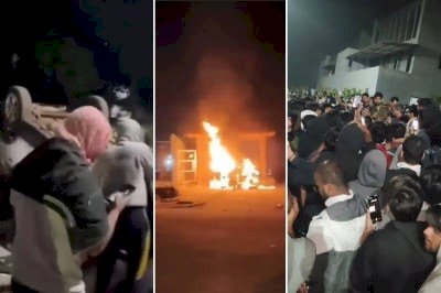 VIT यूनिवर्सिटी में भड़का छात्रों का गुस्सा, कैंपस के वाहनों में लगाई आग , बस-एंबुलेंस सब आग के हवाले; पुलिस बल तैनात