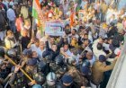 PCC चीफ जीतू पटवारी समेत कई गिरफ्तार,बीजेपी कार्यालय घेरने निकले कांग्रेसी :बैरिकेडिंग में चढ़ रहे प्रदर्शनकारियों पर वॉटर कैनन का इस्तेमाल