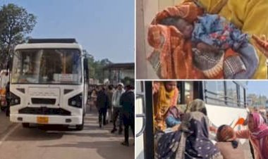 एम्बुलेंस न मिलने पर बस में हुई प्रसूता की डिलीवरी, ड्राइवर की सूझबूझ से बची मां-बच्चे की जान
