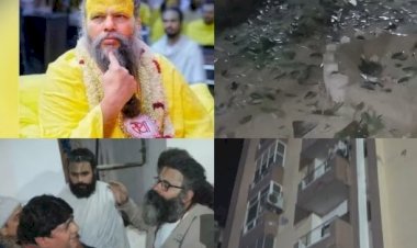प्रेमानंद जी महाराज के फ्लैट में लगी भीषण आग:धुआं उठा तो लोग बाहर भागे, शीशे तोड़कर आग बुझाई गई,, मची अफरातफरी; लोगों की लगी भीड़