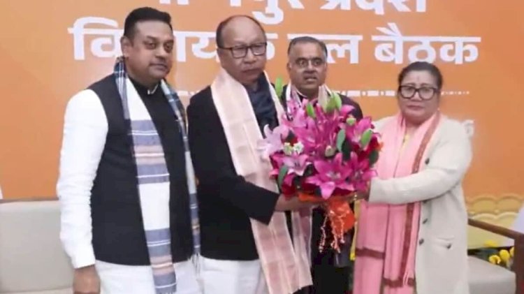 मणिपुर के नए मुख्यमंत्री होंगे युमनाम खेमचंद सिंह , राज्य से एक साल बाद हटेगा राष्ट्रपति शासन, बीजेपी विधायक दल के नेता चुने गए