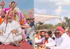 MLA दीपेश साहू की बारात में 'सारथी' बने छत्तीसगढ़ के डिप्टी सीएम अरुण साव,हांकी बैलगाड़ी; बारिश में गद्दे और कुर्सियां बनीं सहारा, सामूहिक विवाह बना चर्चा का विषय