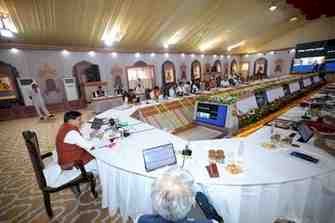 ई-बस से कैबिनेट बैठक में पहुंचे मुख्यमंत्री और मंत्री: जगदीशपुर बना प्रदेश की आठवीं कैबिनेट डेस्टिनेशन, यूसीसी और मेडिकल यूनिवर्सिटी पुनर्गठन पर अहम फैसलों की तैयारी