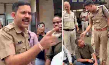 BJP नेता से TI बोले- ‘नौटंकी मत कर, FIR ठोक दूंगा’: कोरेक्स तस्कर को बचाने थाने पहुंचे नेता, गेट पर बैठने को लेकर हुआ विवाद