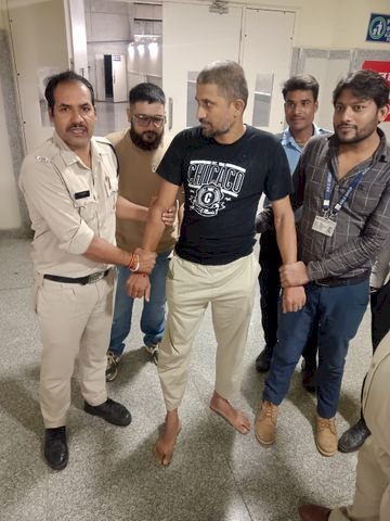 हमीदिया अस्पताल की चौथी मंजिल से पाइप पकड़कर भागा उम्रकैद का कैदी, रात 3 बजे खिड़की से उतरा; एक घंटे की तलाश के बाद ग्राउंड फ्लोर पर दबोचा गया