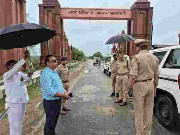 मध्य प्रदेश बॉर्डर पर डीएम-एसपी का औचक निरीक्षण, सुरक्षा से लेकर CCTV और साफ-सफाई तक कसे इंतजाम