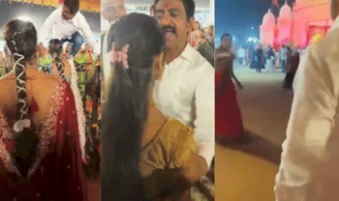 गरबा पंडाल में नाबालिग को धक्का देकर निकालने के मामले में भाजपा मंडल अध्यक्ष पर FIR, पार्टी ने भी जारी किया नोटिस; वायरल VIDEO में बोले—‘तू हट जा यहां से’, 3 दिन में मांगा जवाब