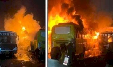 भोपाल ISBT में भीषण अग्निकांड: वर्मा ट्रेवल्स की 7 बसें जलकर खाक, दक्षिण भारत जाने वाली बसों समेत कई ट्रिप कैंसिल